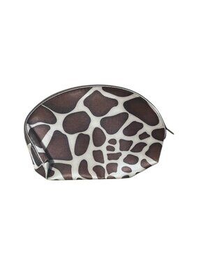 5" X 8" Safari Print Large Zipper Cosmetic All Purpose Bag w/ Wristlet